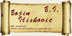 Bojin Ilišković vizit kartica